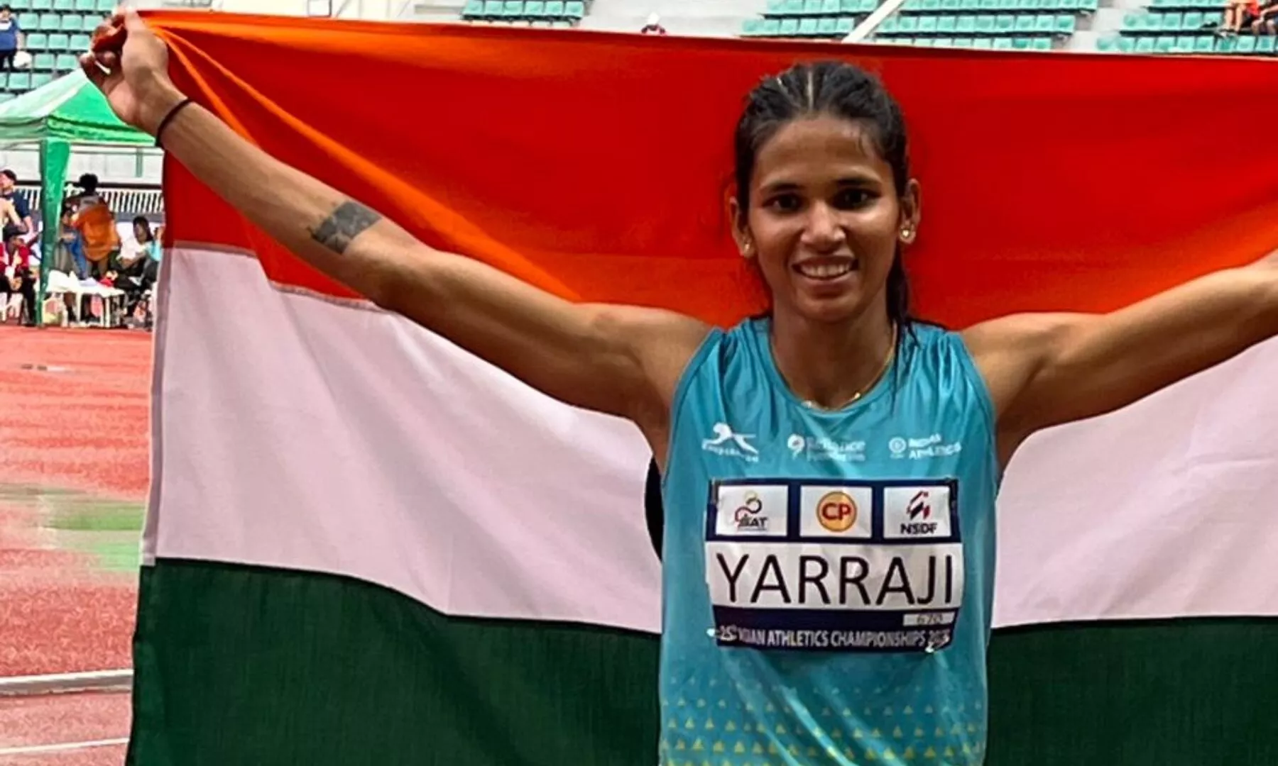 Jyothi Yarraji Wins Indias First Gold Medal At Asian Athletics