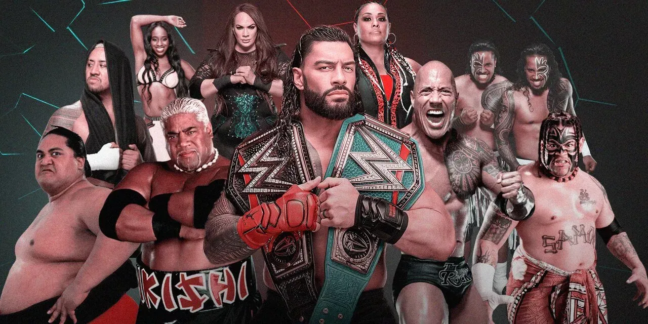 WWE Generazioni Collezione Elite - Dinastia Samoana: AFA, Roman Reigns E Sika, Action Figure Dettagliate