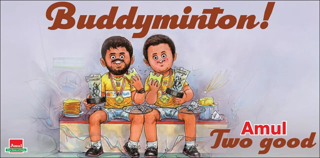 Amul Dedicates New Doodle To Satwik And Chirag After Their Historic ...