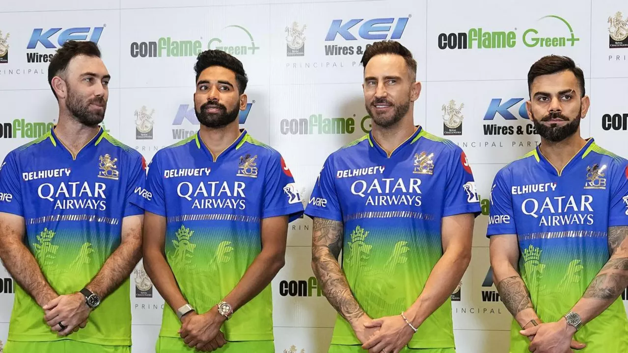 Royal Challengers Bengaluru (RCB) unveil their new green jersey ahead