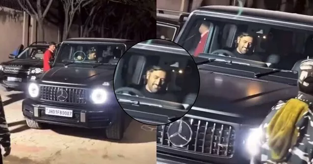 Watch: MS Dhoni drives a new Mercedes -AMG G63 SUV with special '007'  number plate