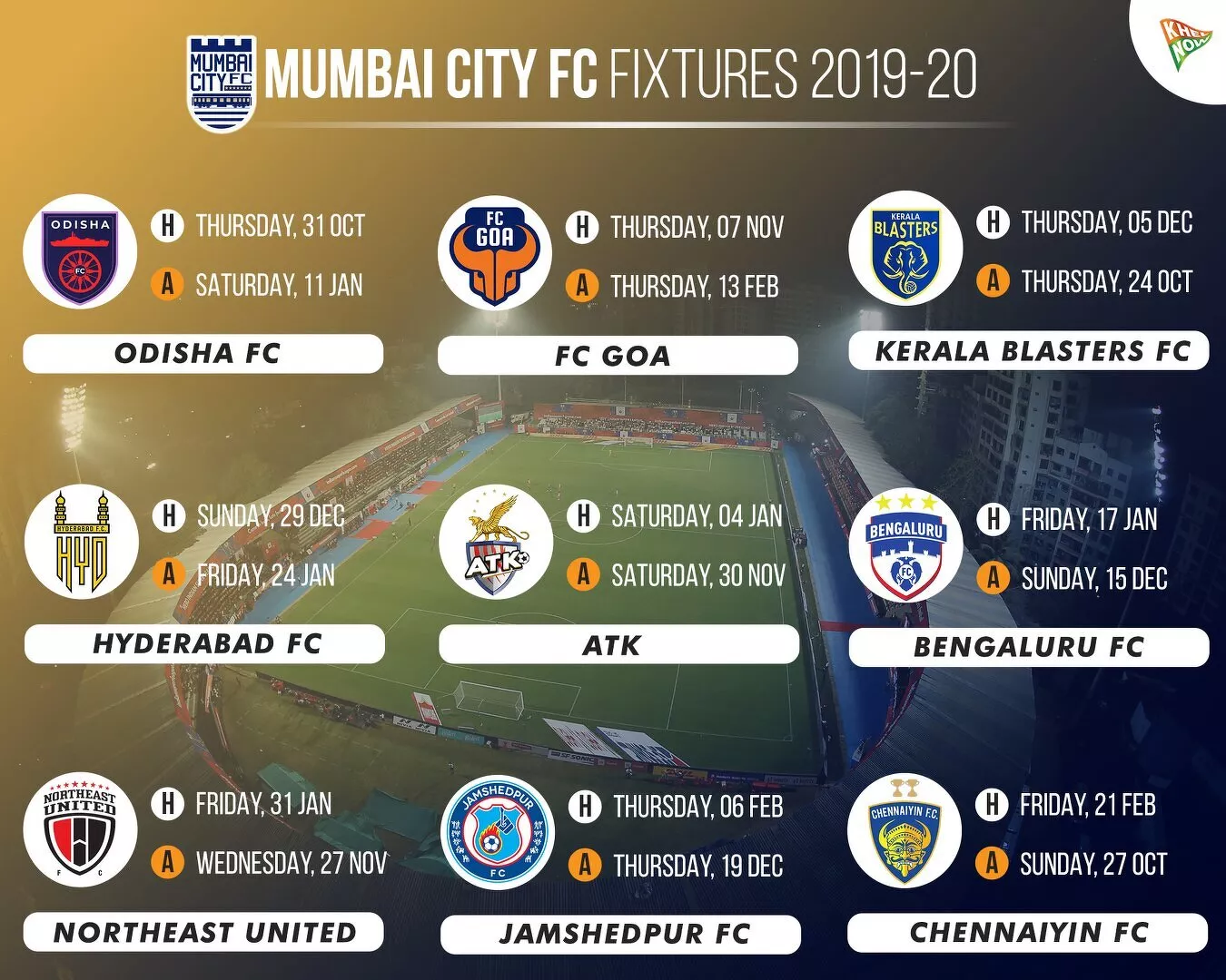 Mumbai City Fixtures
