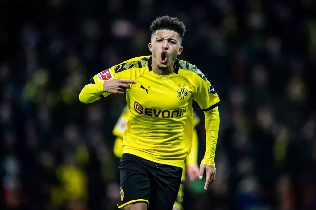 Jadon Sancho Borussia Dortmund Bundesliga hat trick