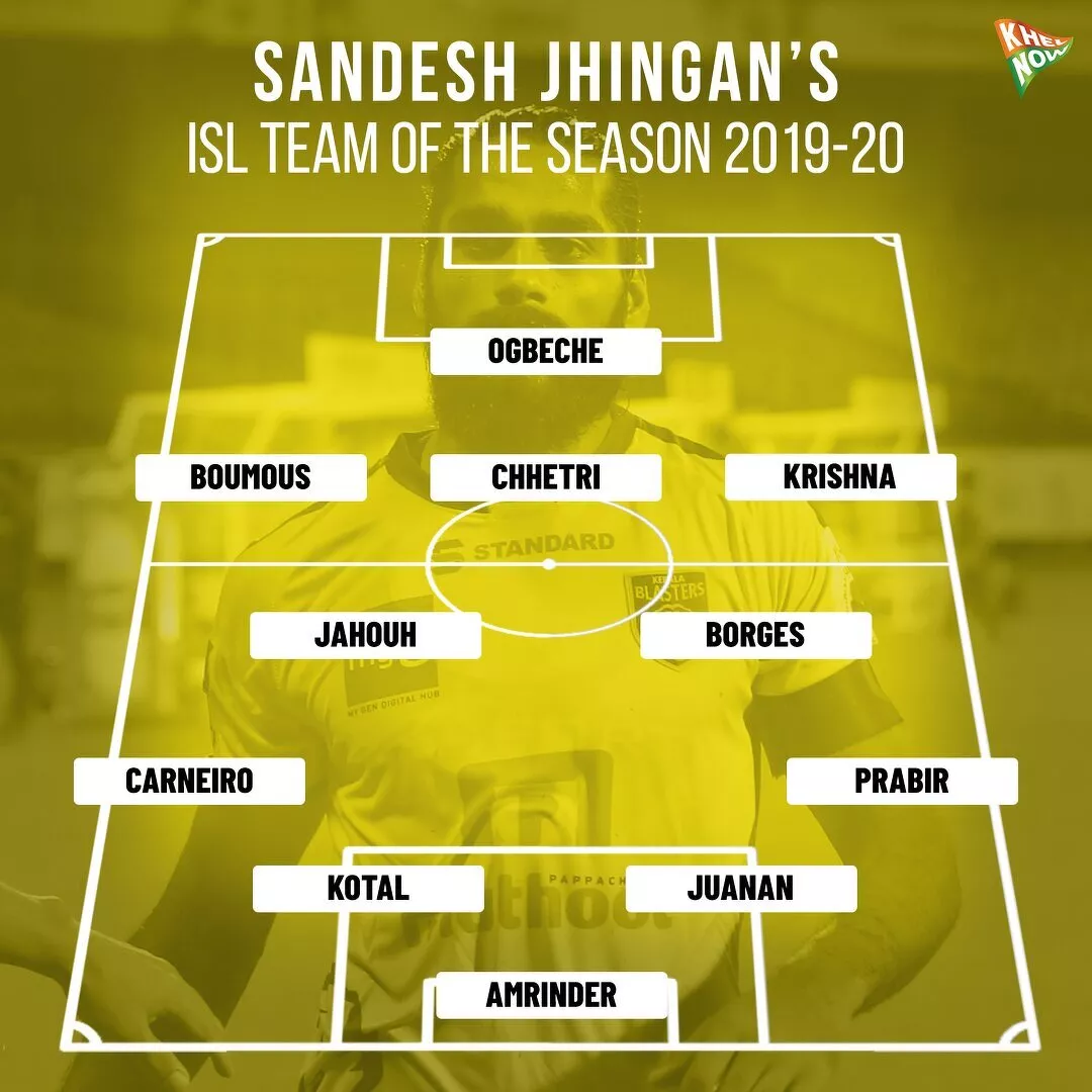 Sandesh Jhingan team of the season