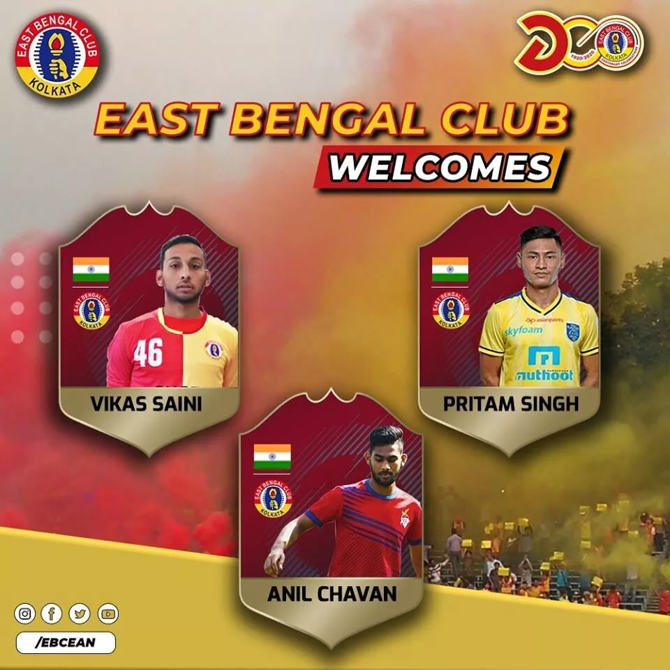 East Bengal Indian Football Transfers