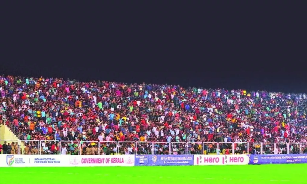 Fans in Manjeri Stadium