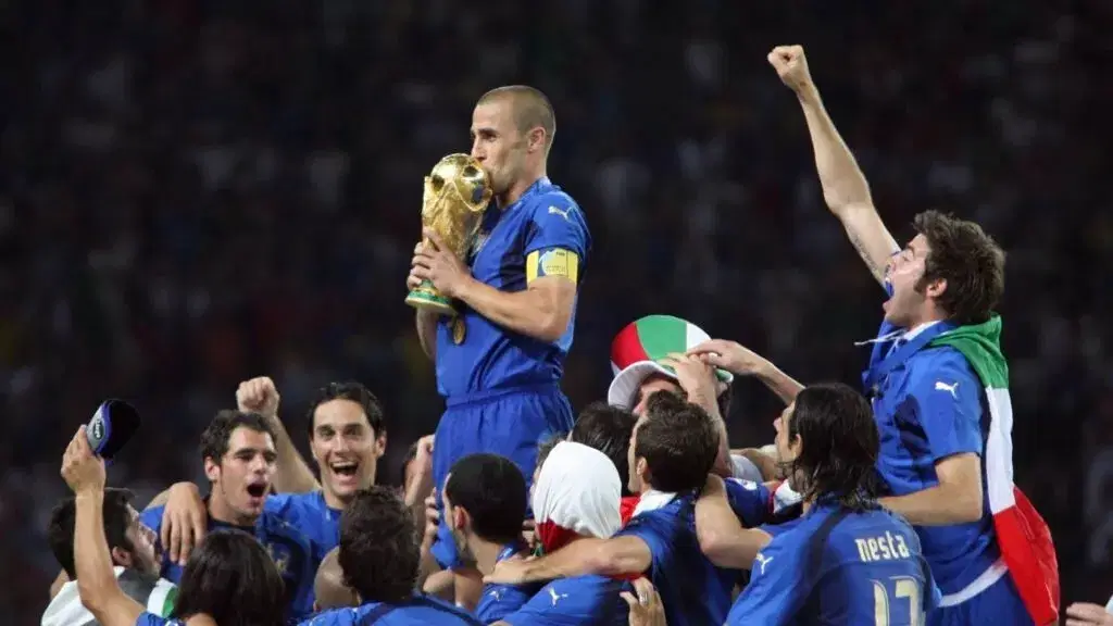 Italy and Germany are both join 2nd in the list for most World Cup titles.