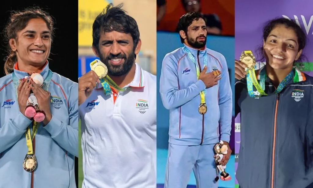 Indian Wrestlers at CWG 2022