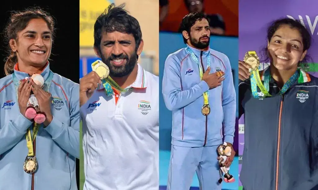 Indian Wrestlers at CWG 2022