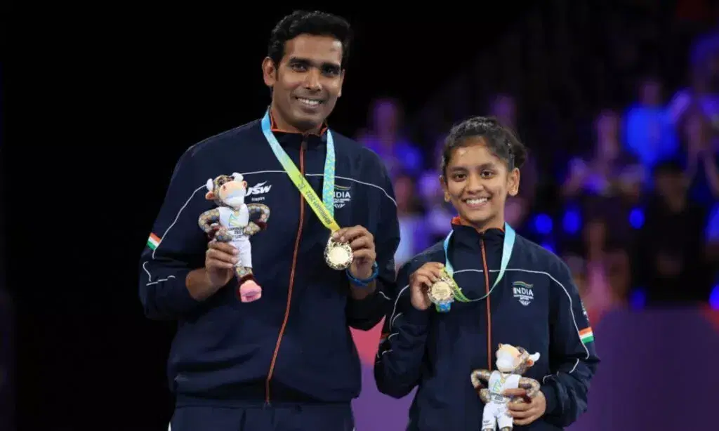 Sharath Kamal and Sreeja Akula