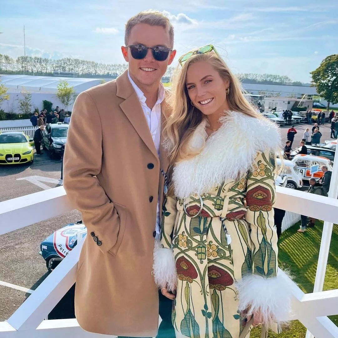 Sam Curran with his girlfriend Isabella Grace