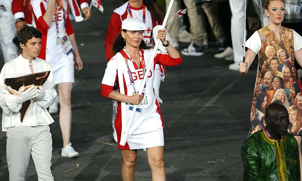 Nino Salukvadze Georgia Flagbearer