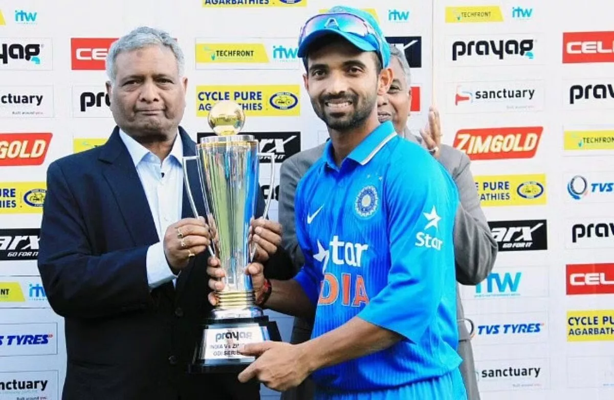 Ajinkya Rahane captained India for the first time in 2015 against Zimbabwe