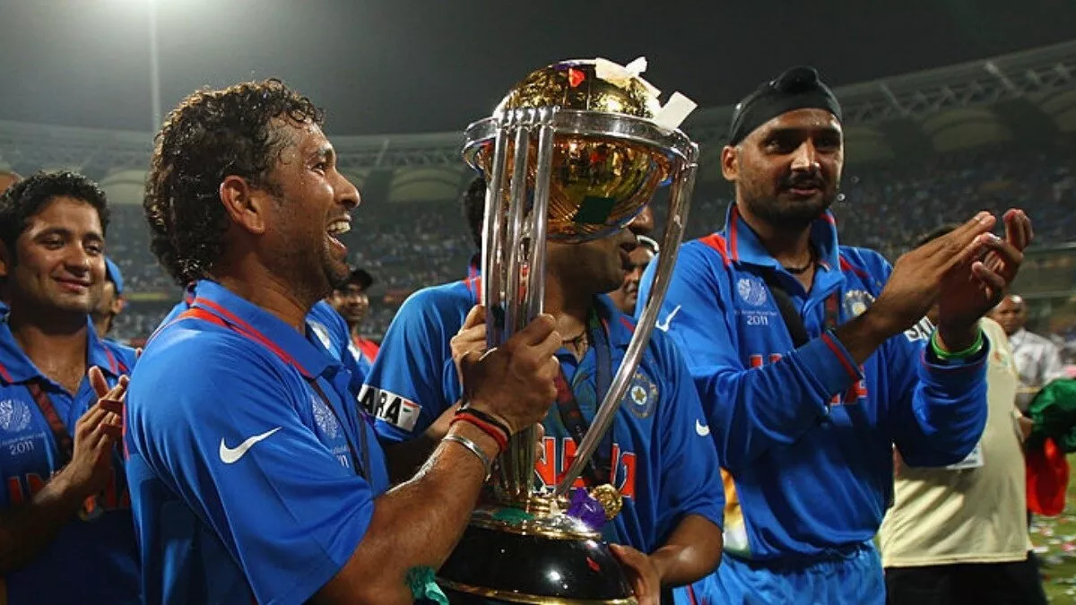 Harbhajan Singh, Sachin Tendulkar, Gautam Gambhir, Piyush Chawla, India, World Cup 2011, 2011 World Cup