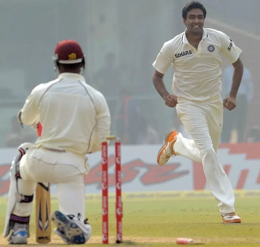Ravichandran Ashwin picked 9 wickets on his test debut against West Indies in 2011