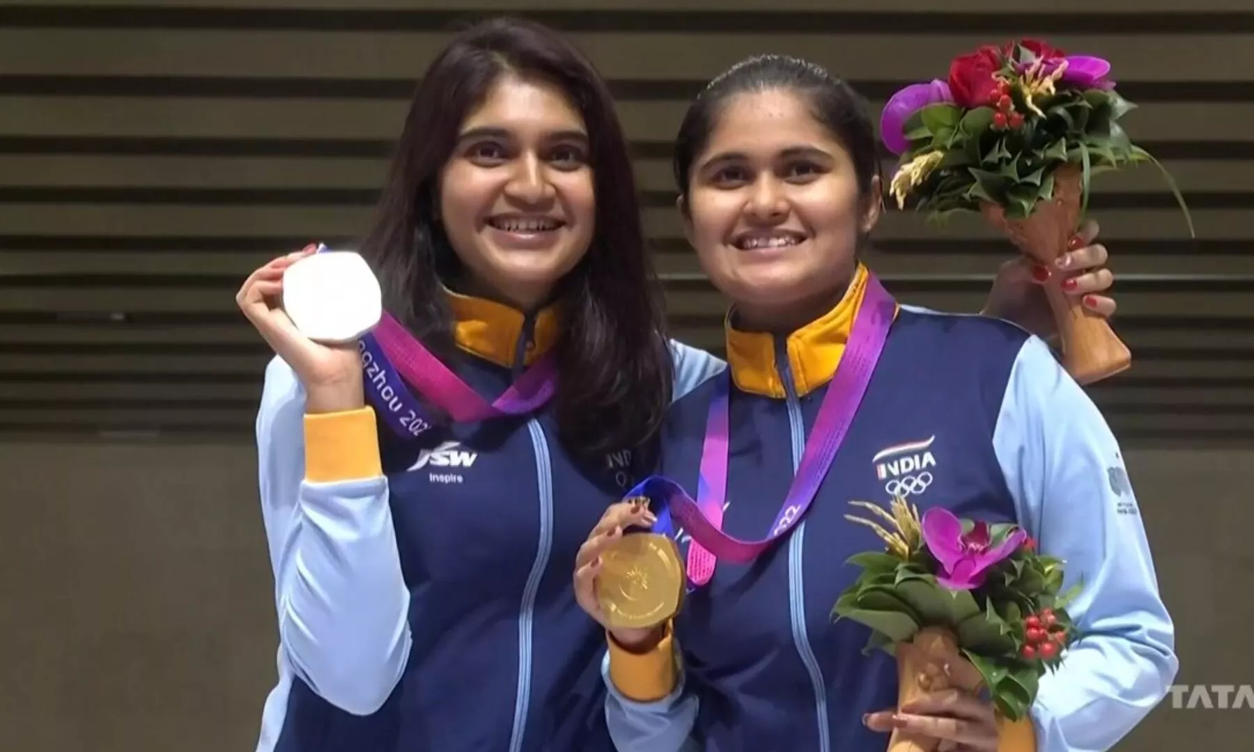 Asian Games 2023: Palak Clinches Gold Medal, Esha Singh Silver In Women ...