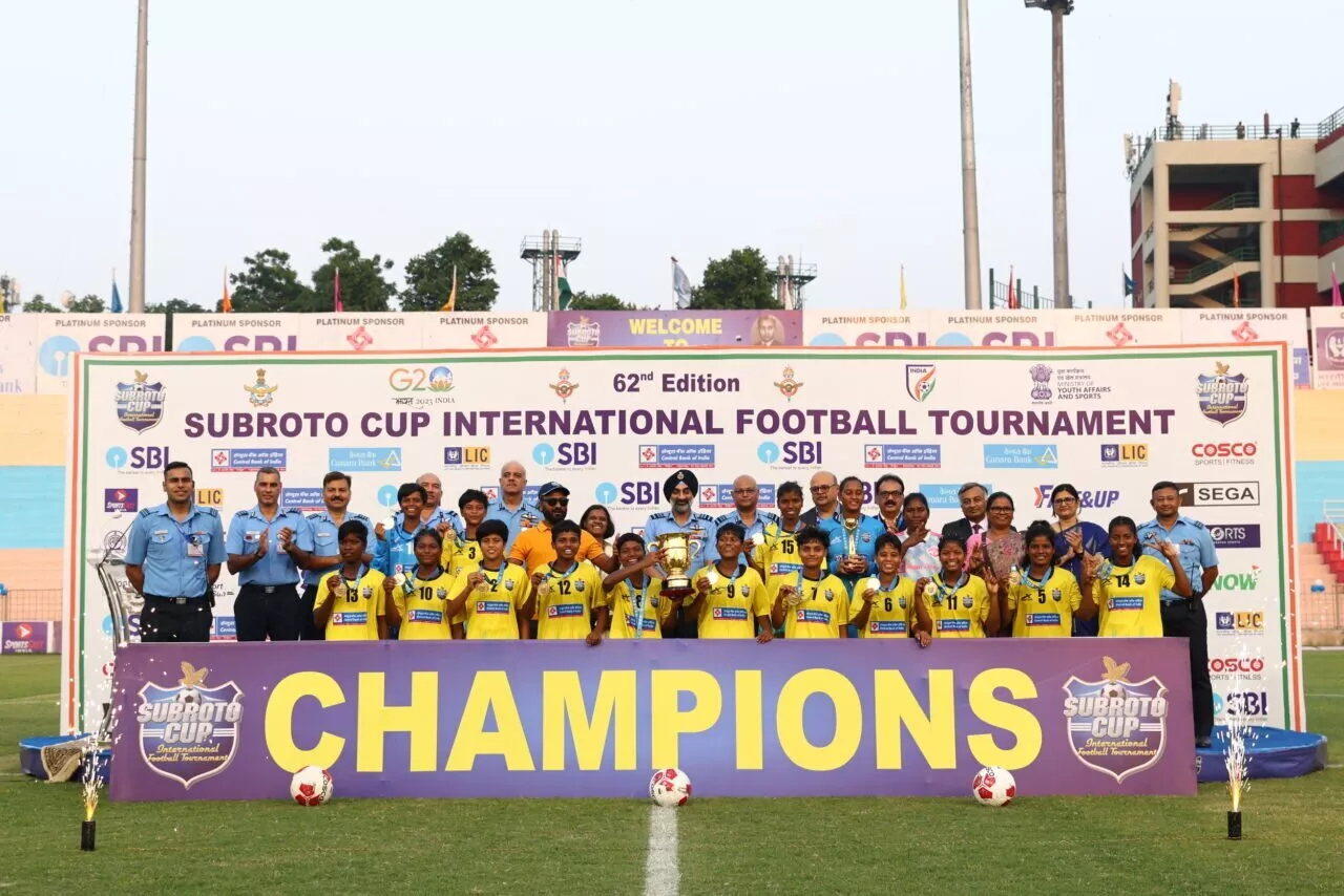 SUBROTO CUP 2023 JUNIOR U-17 GIRLS CATEGORY FINAL ST. PATRICK'S HIGH SCHOOL GUMLA JHARKHAND CHAMPIONS