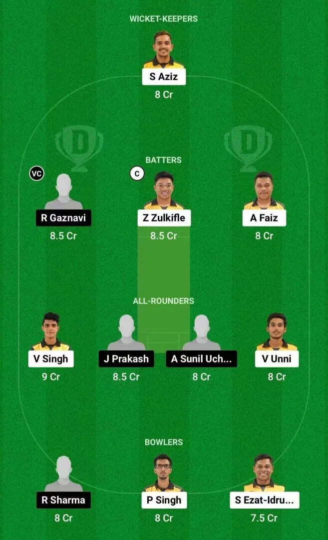 MAL vs SIN Dream11 Team 2