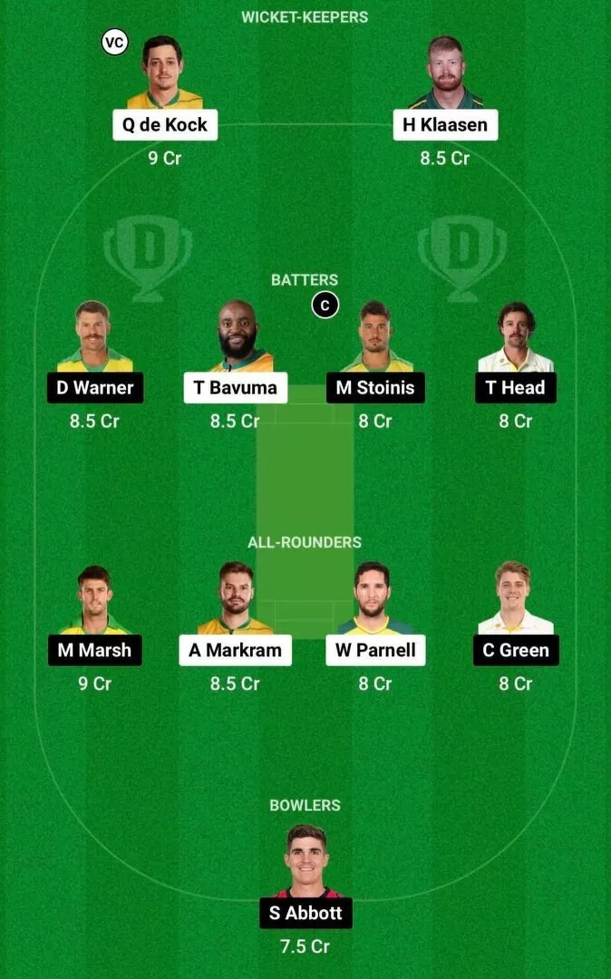 SA vs AUS Dream11