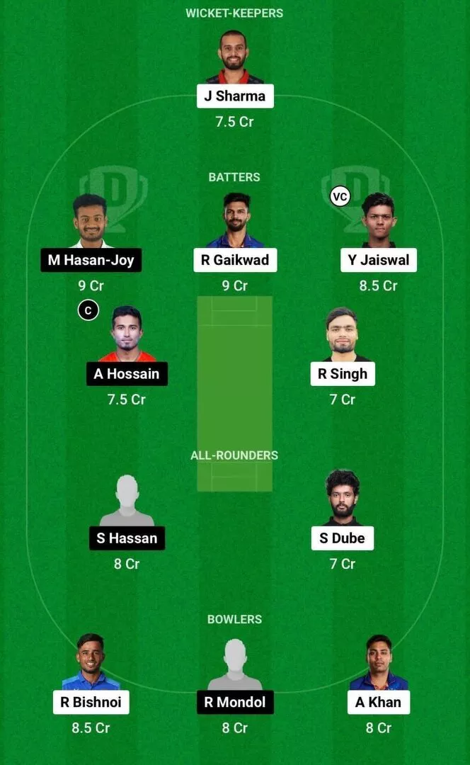 IND vs BAN Dream11 Team 2