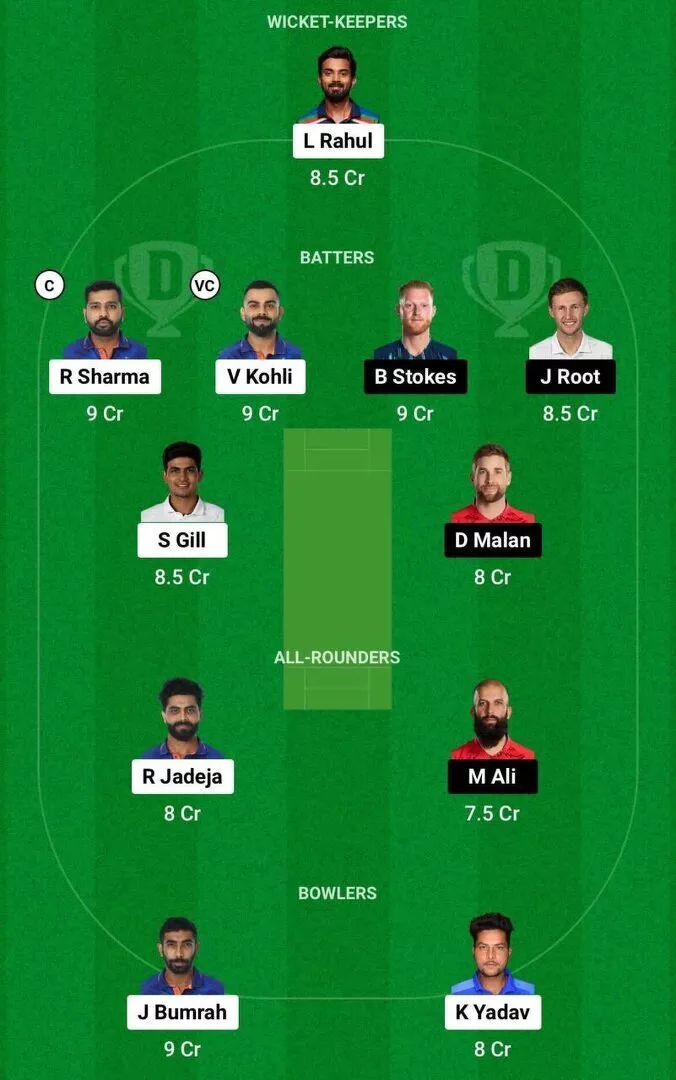 IND vs ENG Dream11 CWC 2023 Team 1