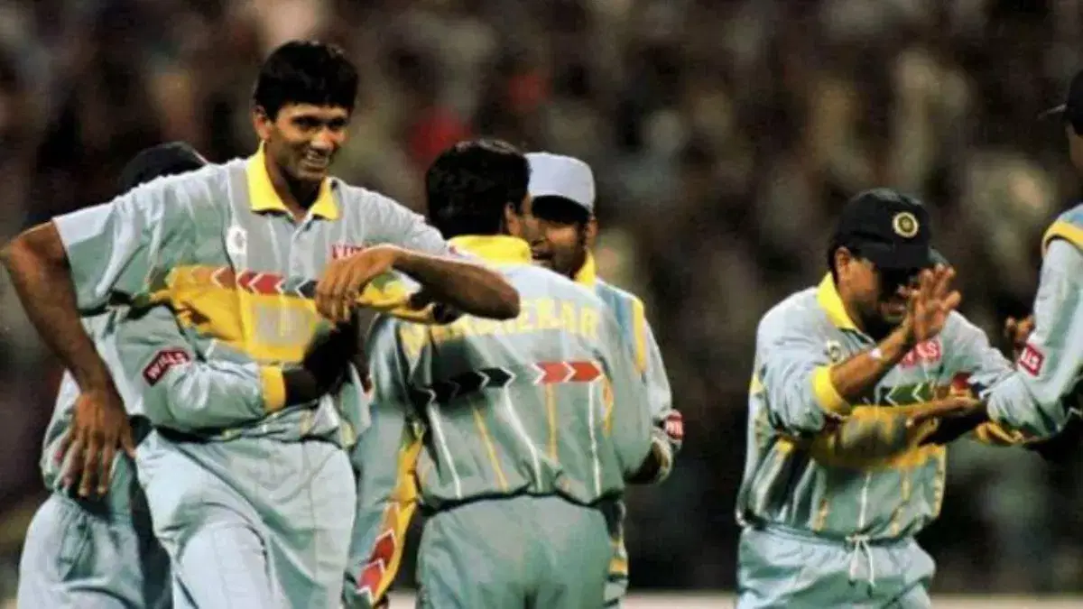 Indian Cricket Team jersey for ICC Cricket World Cup 1996