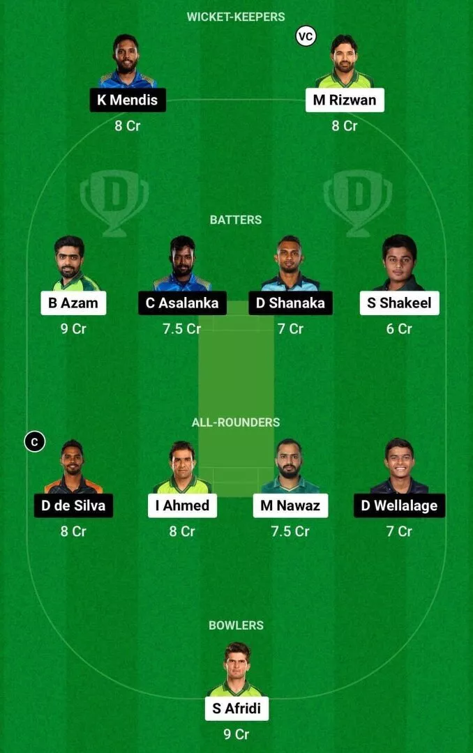 PAK vs SL Dream11 CWC 2023 Team 2