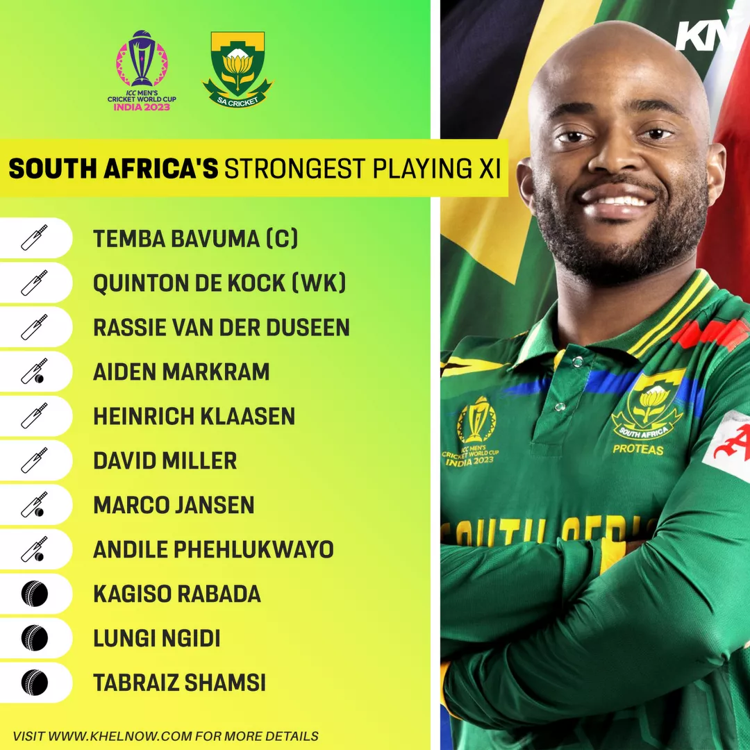 South Africa's strongest playing XI for the ICC Cricket World Cup 2023