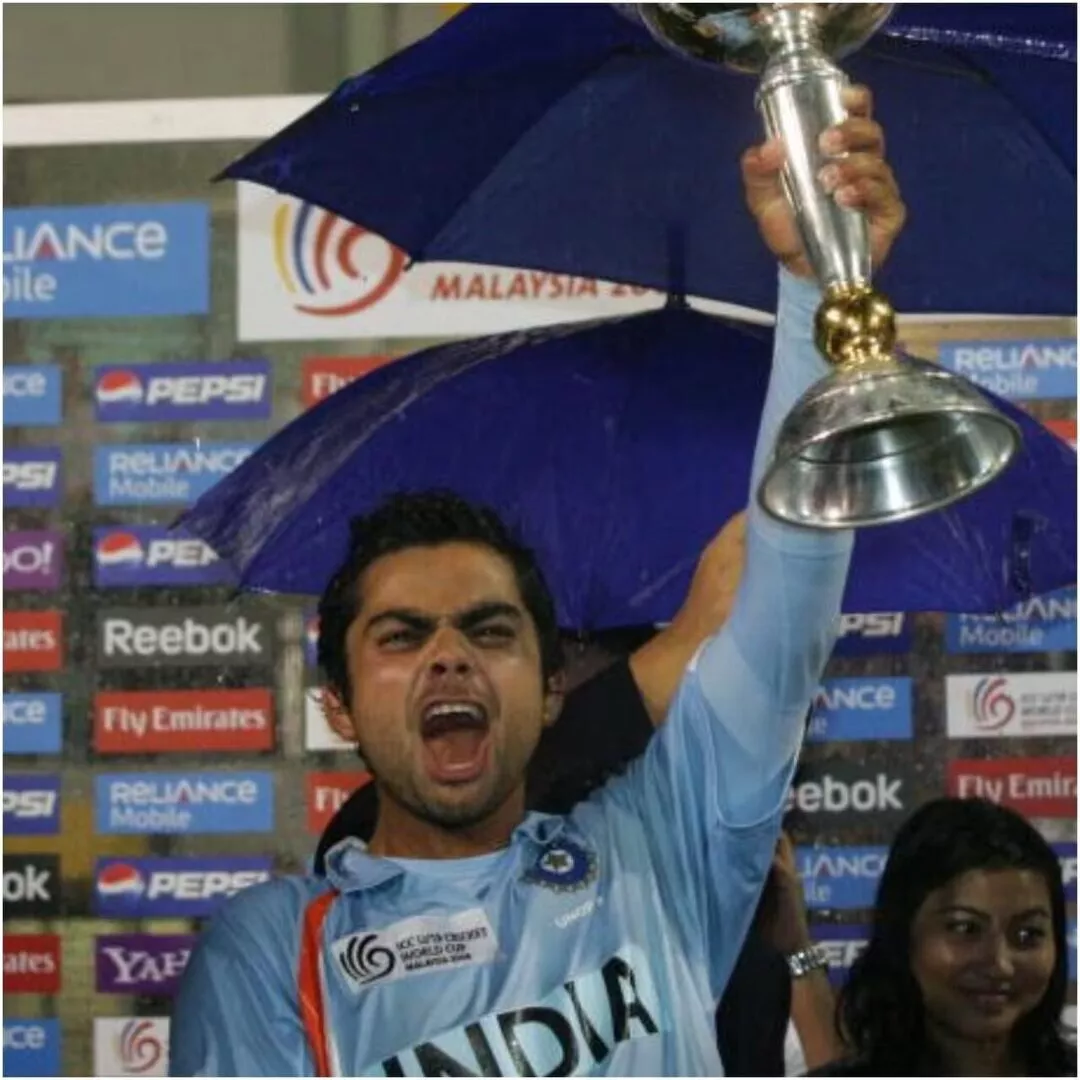 Virat Kohli winning U-19 World Cup