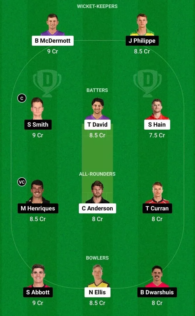 HUR vs SIX Dream11 Team 2