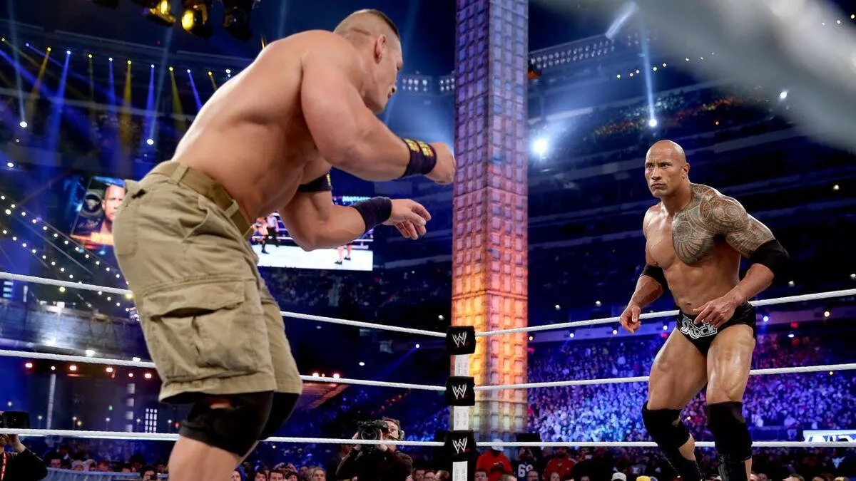 The Rock vs John Cena WWE