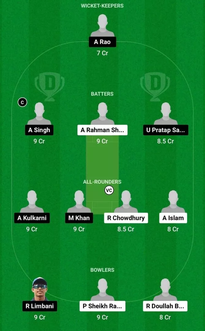 BAN-U19 vs IND-U19 Dream11 Team 2