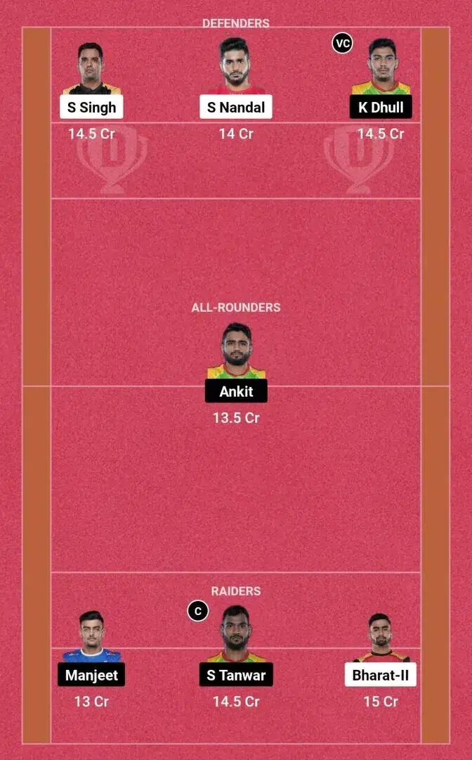 BLR vs PAT PKL 10: Dream11 टीम 1