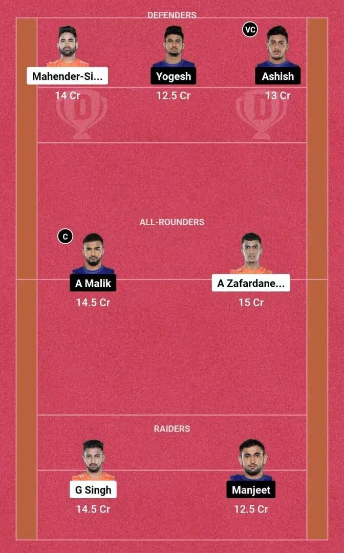MUM vs DEL PKL 10: Dream11 टीम 1
