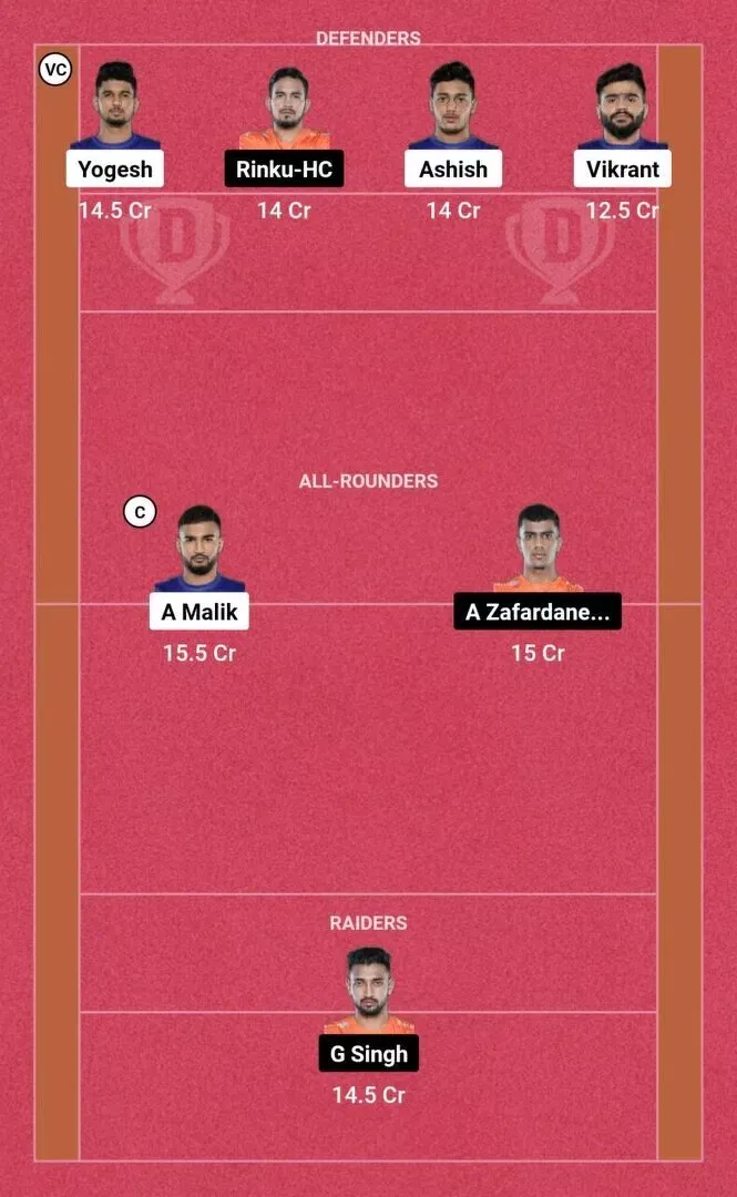 DEL vs MUM PKL 10: Dream11 टीम 2