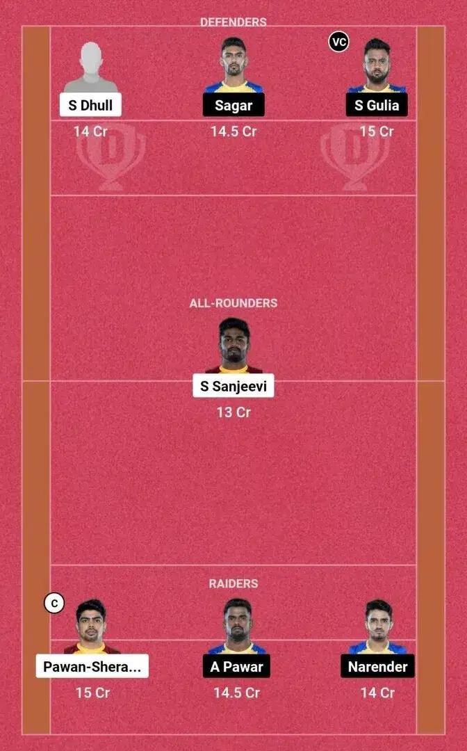 TEL vs TAM PKL 10: Dream11 टीम 2