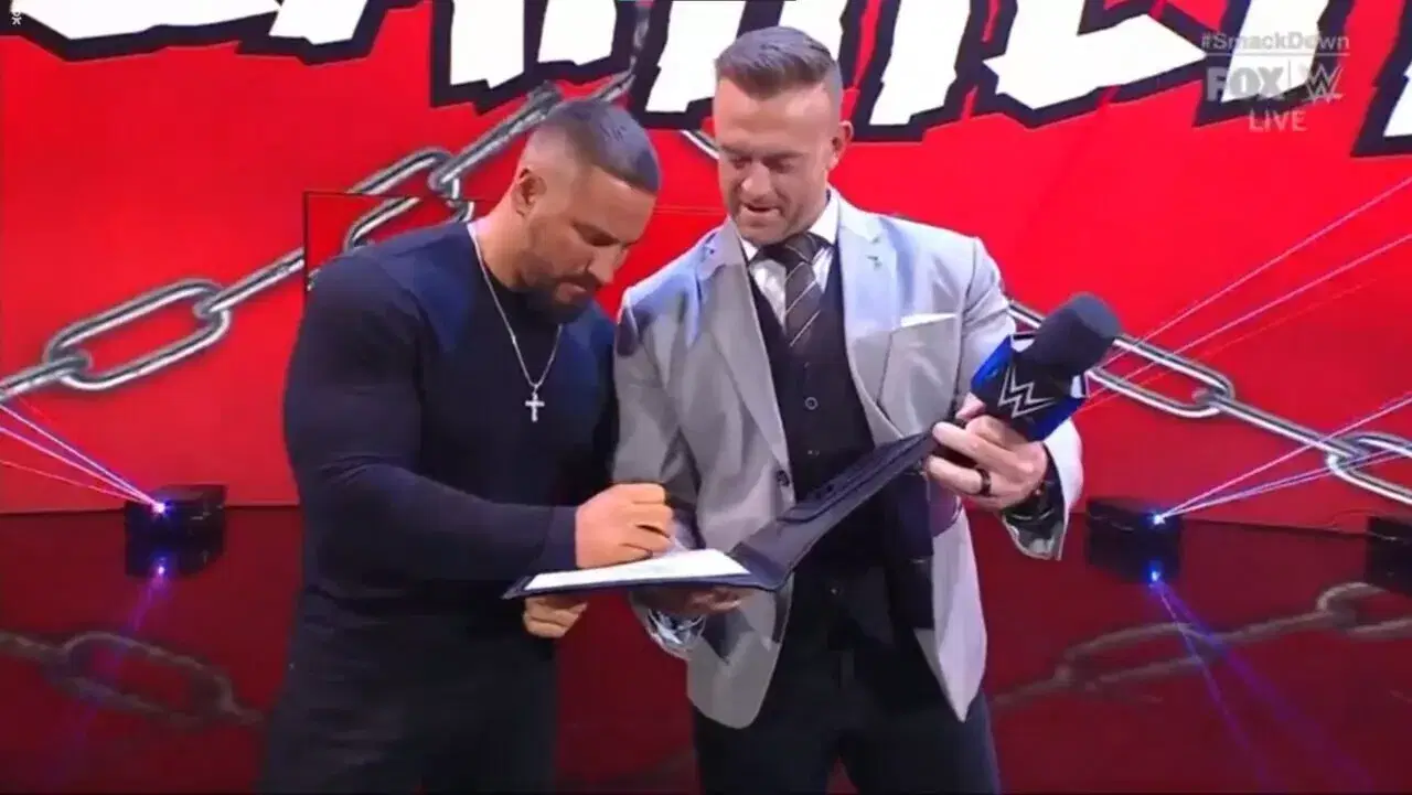 Bron Breakker signs SmackDown contract