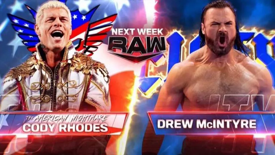 Cody Rhodes vs Drew McIntyre WWE