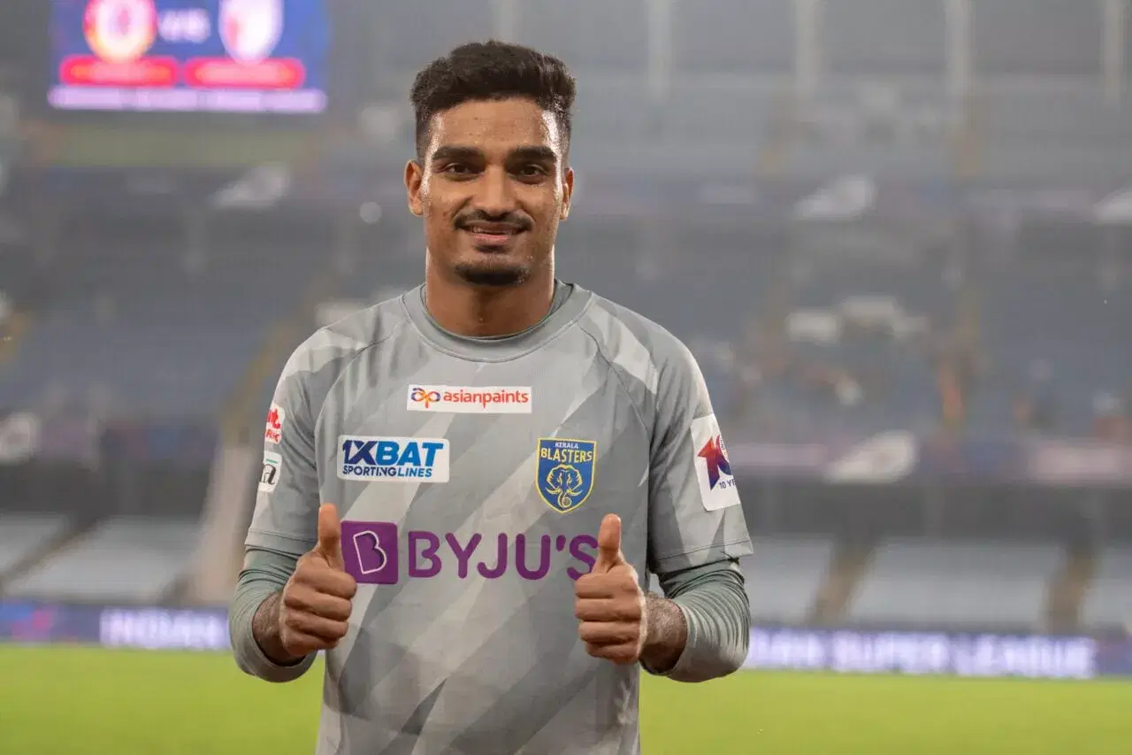 Kerala Blasters FC goalie Sachin Suresh