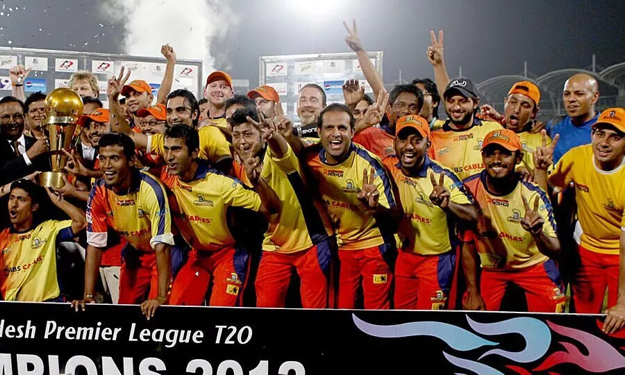 Dhaka Gladiators 2012. (Image Source: BPL T20)