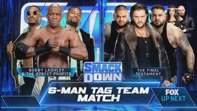 Final Testament vs Bobby Lashley & Street Profits WWE