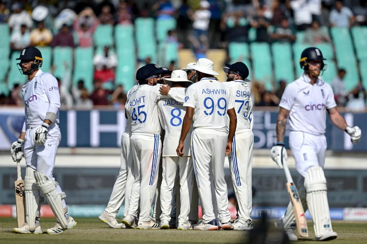 India vs England, Rajkot test, 2024.