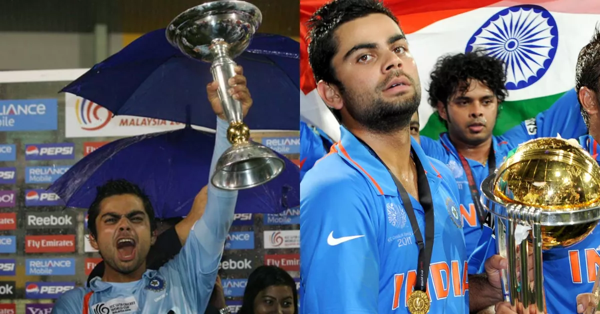 Virat Kohli ICC U19 World Cup, ICC Cricket World Cup trophy