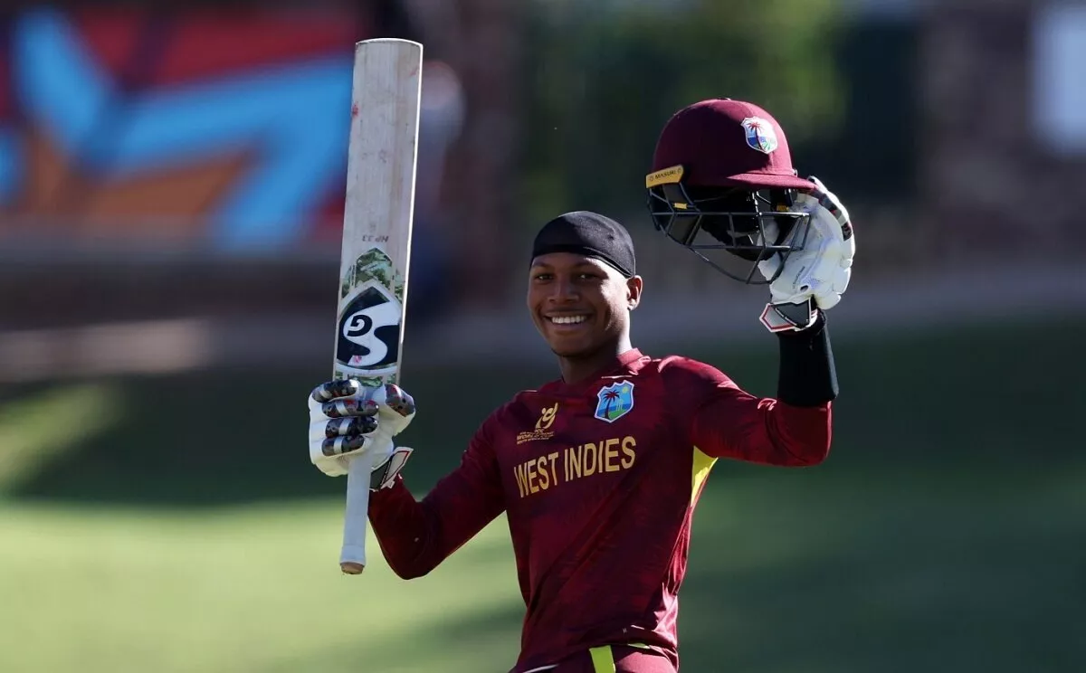 West Indies' Jewel Andrew in the ICC U19 World Cup 2024