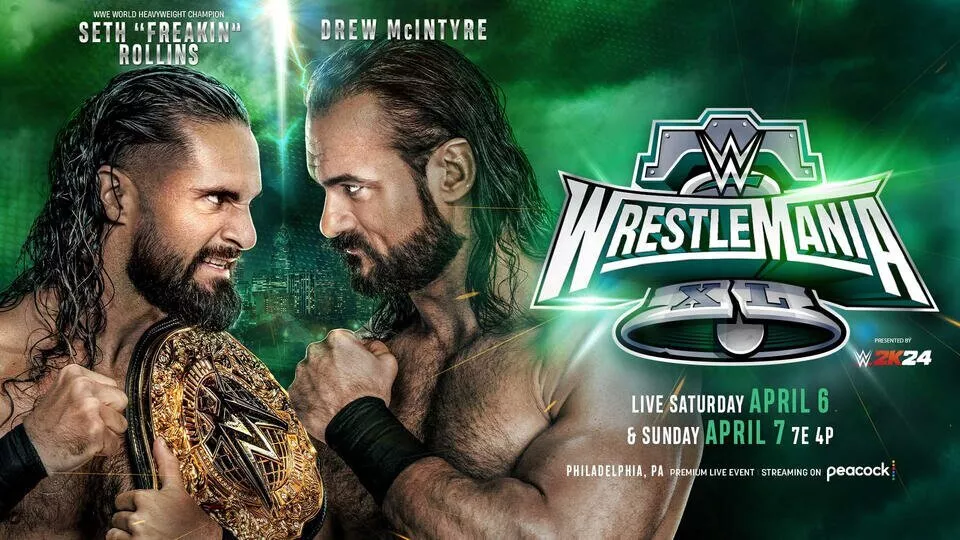 World Heavyweight Championship- Seth Rollins (C) vs Drew McIntyre