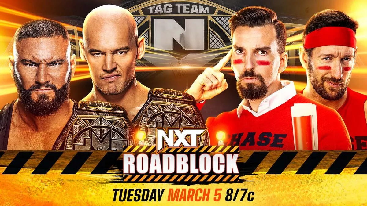 WWE NXT Bron Breakker & Baron Corbin vs Chase University