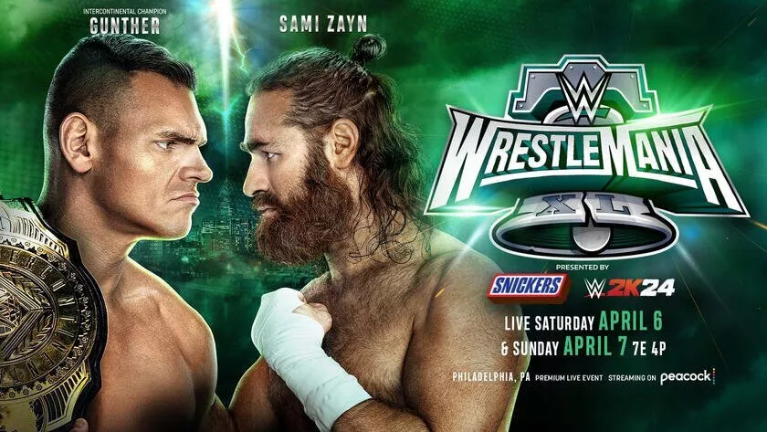 Sami Zayn vs Gunther WWE