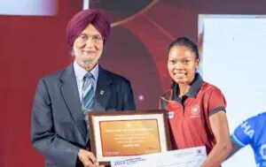 "It feels great to be recognised with the huge award for the first time in my career," says Salima Tete after winning Hockey India Player of the Year