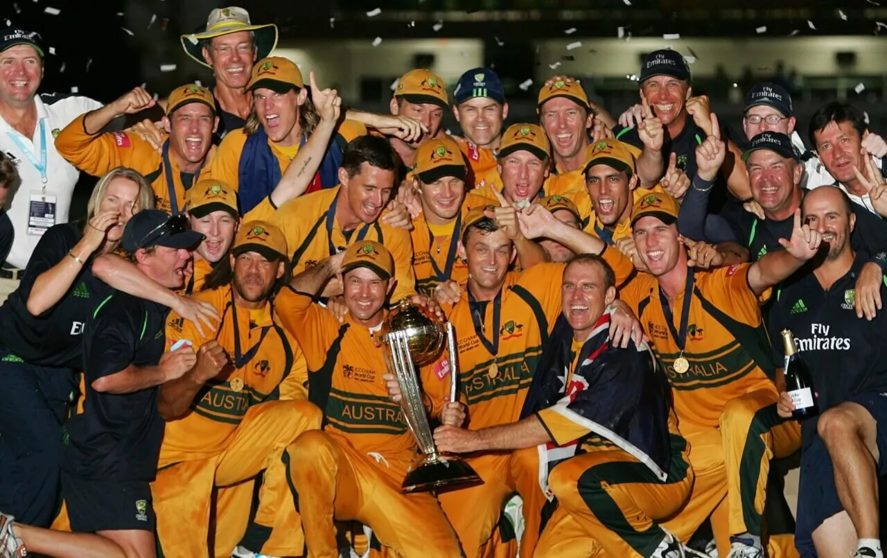 Australia with 2007 World Cup trophy