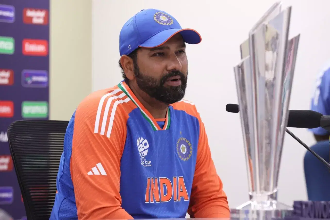 Rohit Sharma at the post-match press conference